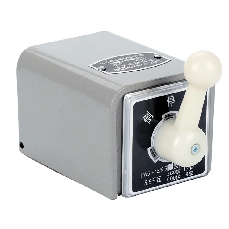 16A elektromos kézi váltókapcsoló fém héjú dobozzal
