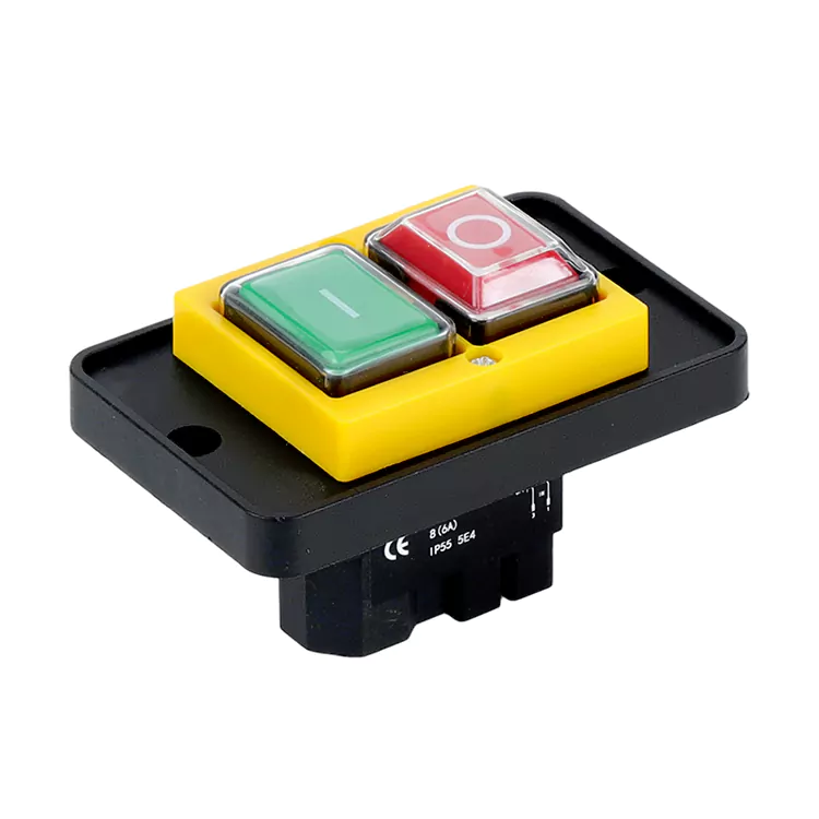 8A nagy panel sárga nyomógombos elektromágneses kapcsoló
